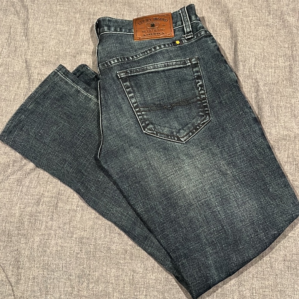 LUCKY BRAND 121 HERITAGE SLIM JEANS 28 X 27